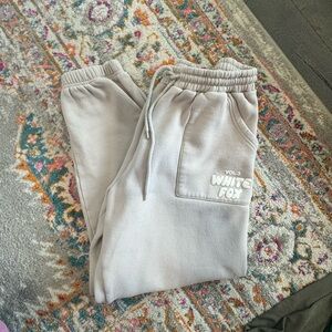 White fox sweats
